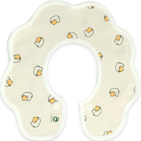 유아용 양면 롤링턱받이, 9 고양이 베이지, 1개, 1개