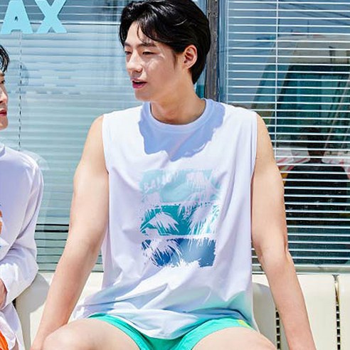 밸롭 빅 웨이브 오버핏 탱크 래쉬가드 상의 BA02020196