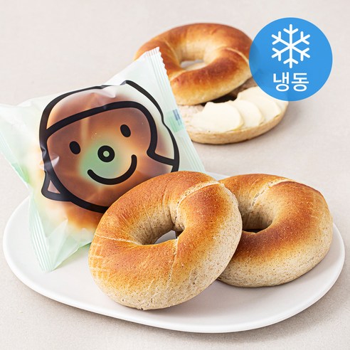훕훕베이글 유기가공식품 인증 통밀 베이글 3개입 (냉동), 345g, 1팩 - 식빵/베이글/프레즐 | 쿠팡