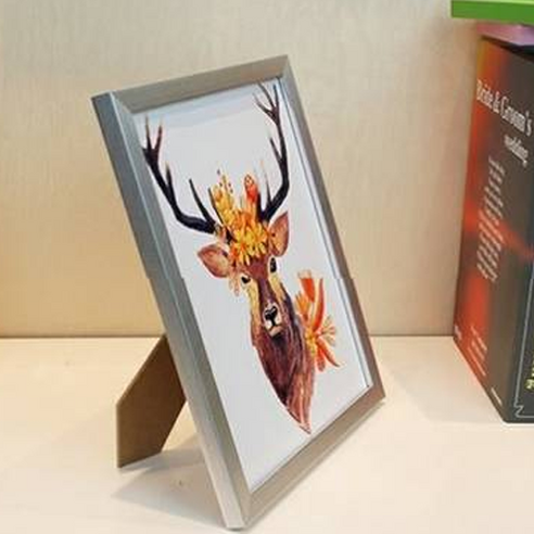 리앤베르 인테리어 탁상용 추억 납골당 사진 미니 액자, 그레이