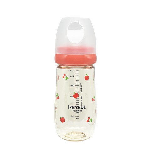 아이별프렌즈 국내 제조 PPSU 아기 애플체리 젖병 270ml, 레드, 1개