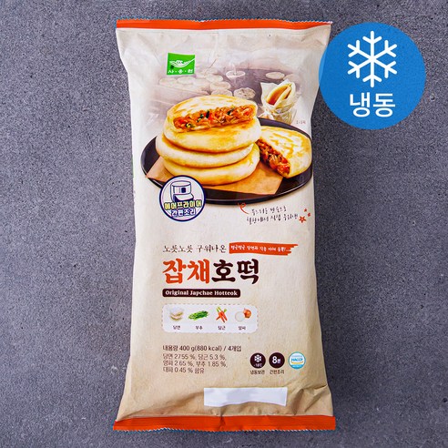 사옹원 잡채호떡 (냉동), 400g, 3개