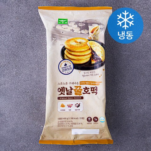 사옹원 옛날꿀호떡 (냉동), 400g, 5개