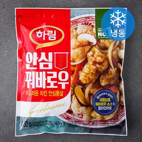 하림 안심 꿔바로우 + 소스 (냉동), 450g, 2개