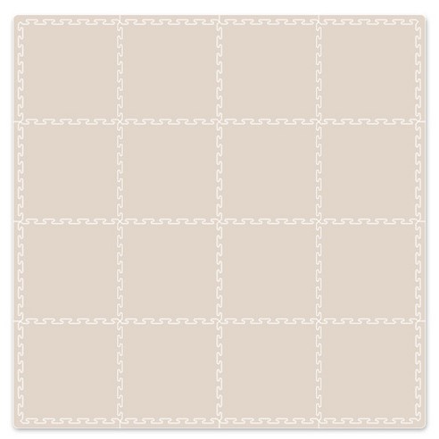 맘편한 오리지널 매트 50 x 50 x 2.5 cm, 샌드 베이지, 16개