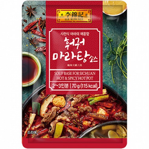 오뚜기 이금기 훠궈 마라탕 소스, 70g, 1개