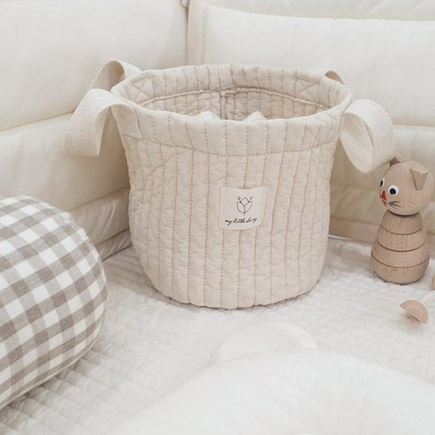 마이리틀데이지 100수 누빔 바구니, 베이지