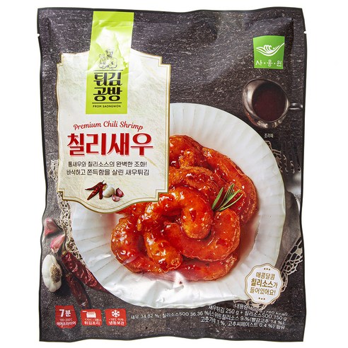 사옹원 튀김공방 칠리새우 (냉동), 400g, 2개