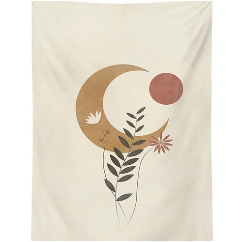 MA 드로잉 일러스트 소프트 태피스트리 기모, TYPE 6