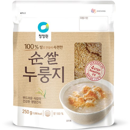 대상 청정원 순쌀 누룽지, 500g, 1개