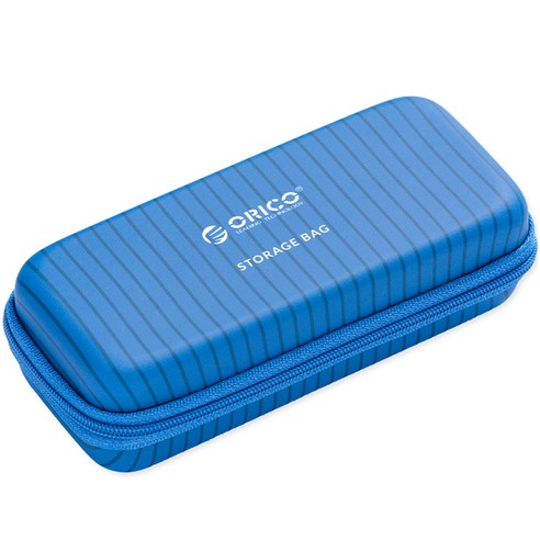 오리코 M.2 SSD 정전기방지 생활방수 충격보호 제품고정밴드 하드 파우치 블루, PWFM2(블루)