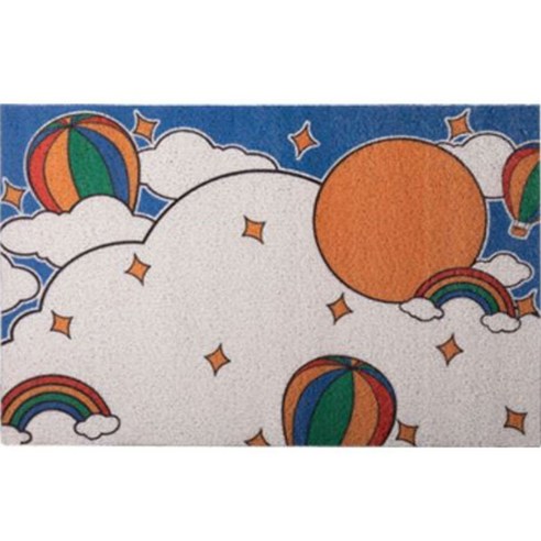 양드레 미끄럼방지 현관 코일매트 60 x 90 cm, 에드벌룬, 1개