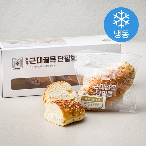 근대골목단팥빵 땅콩 크림빵 (냉동), 85g, 4개