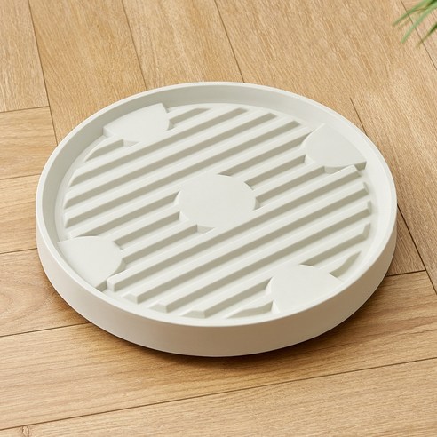블루포 바퀴 달린 이동식 화분 받침대, 베이지