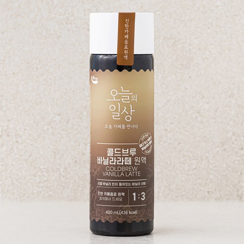 오늘의일상 콜드브루 바닐라라떼 원액, 400ml, 1개