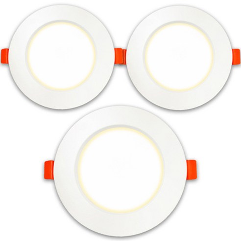 가온엘이디 다운라이트 8W 120 x 30 x 75 mm, 주광색(화이트), 5개