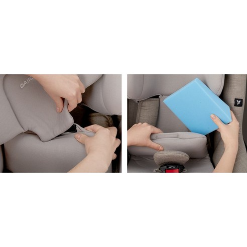 다이치 원픽스 360 리우 ISOFIX 서포트레그 카시트 + 선바이저 세트, 웜그레이