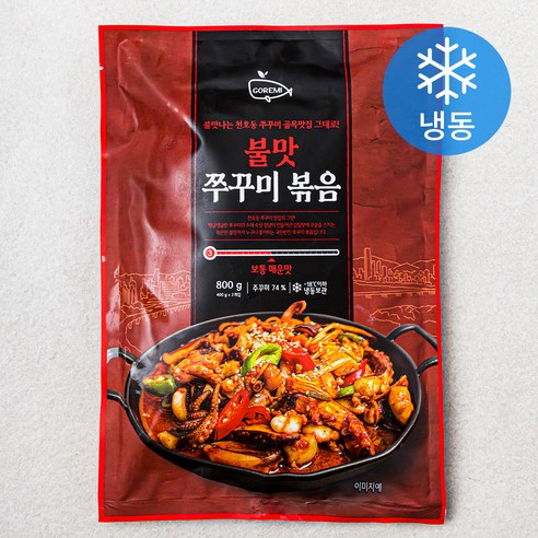 쭈꾸미도사 대창쭈꾸미 (냉동), 3팩, 320g 쭈꾸미볶음 14 고래미 불맛 쭈꾸미 볶음 2개입 (냉동), 800g, 1개