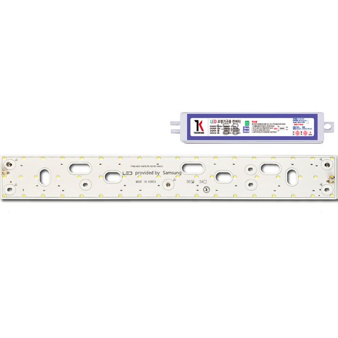 LED모듈 주방 거실 1등 방등 리폼 교체세트 SA 540 x 70 mm 6500K 25W, 1세트