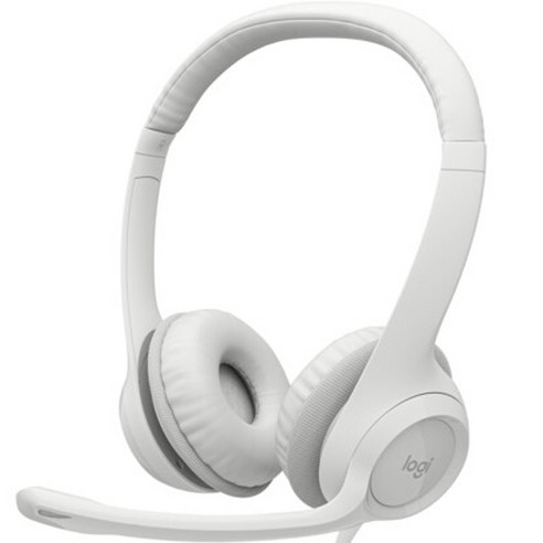 로지텍 H390 헤드셋, 오프화이트, A00146