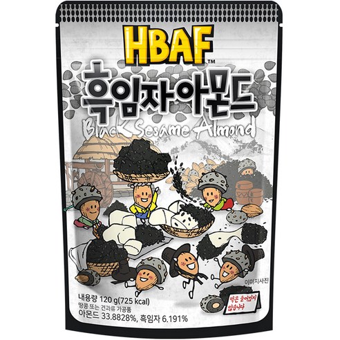 바프 흑임자 아몬드, 120g, 1개