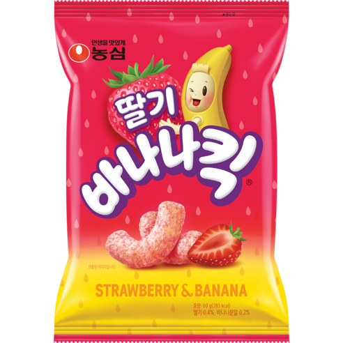 바나나킥 딸기, 60g, 1개