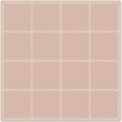 유아용 오리지널 맘편한 매트 50 x 50 x 2.5 cm, 우디 로즈, 16개