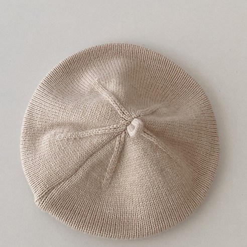 조이멀티 아동용 데일리 단색 파스텔 니트 베레모