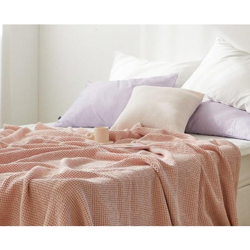 아늑한 핑크빛 포근함, 아르페지오베이직 모달와플 이불로 완성하는 달콤한 휴식