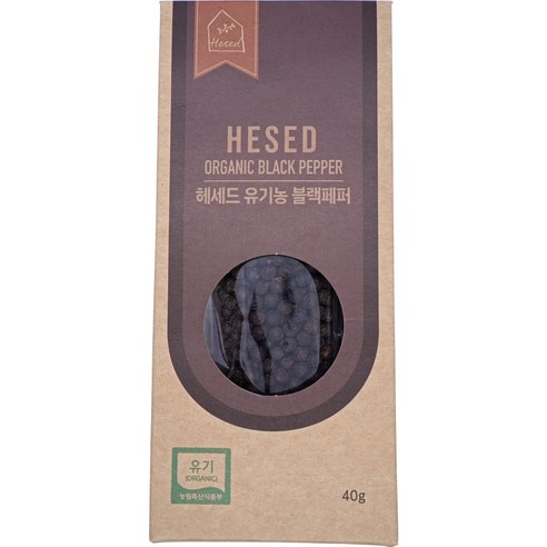 헤세드 캄보디아 유기농 흑후추 리필, 40g, 1개