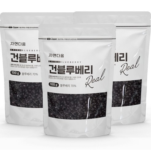 자연다움 건블루베리, 1개, 100g