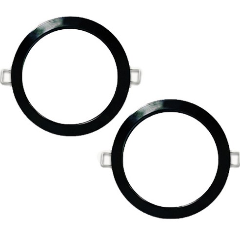 가온엘이디 다운라이트 15W 방습 매입등 DS 175 x 50 mm, 주광색(블랙), 2개