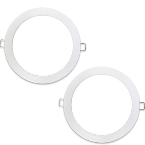 가온엘이디 다운라이트 15W 방습 매입등 DS 175 x 50 mm, 주광색(화이트), 2개