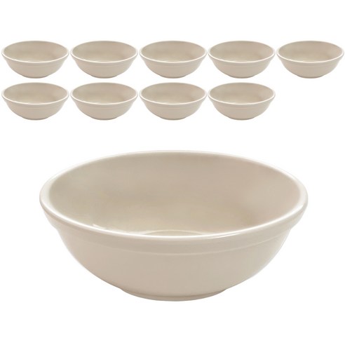 국산 로야 멜라민 6볼 15cm, 연베이지, 10개