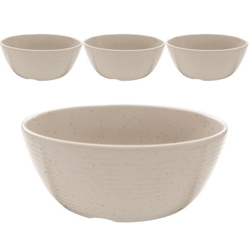 국산 로야 멜라민 특대접 13.6cm, 마블, 4개