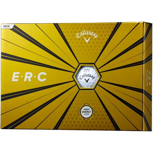 캘러웨이 ERC 19 T라인 골프공 3피스 42.67mm, 화이트, 12개입, 1개
