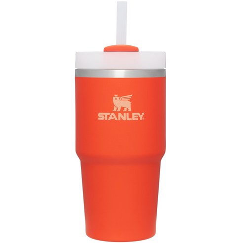 스탠리 퀜처 H2.0 플로우스테이트 텀블러, 타이거릴리오렌지, 591ml, 1개