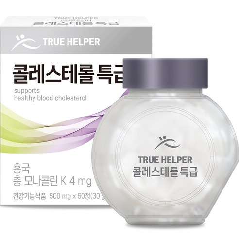 트루헬퍼 콜레스테롤 특급 홍국 영양제 30g, 60정, 1개