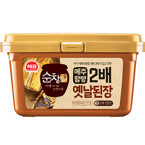 순창궁 옛날된장, 500g, 5개 해표된장