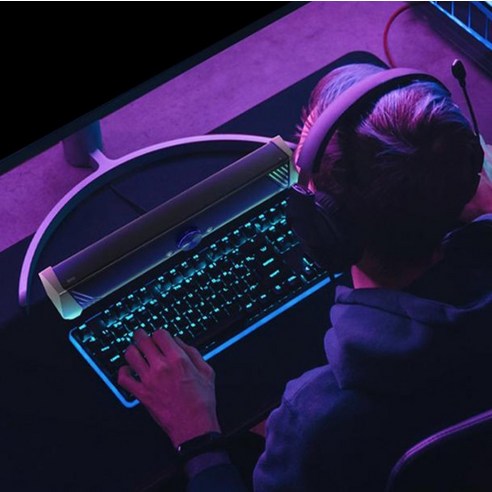 브리츠 2채널 LED 컴퓨터 PC 게이밍 스피커 사운드바: 게임과 음악을 위한 몰입적인 오디오 경험