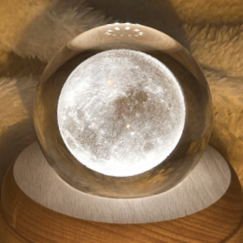 레나에너지 오르골 수정구 무드등 달 하울의 움직이는 성 OST 기본형, 혼합색상