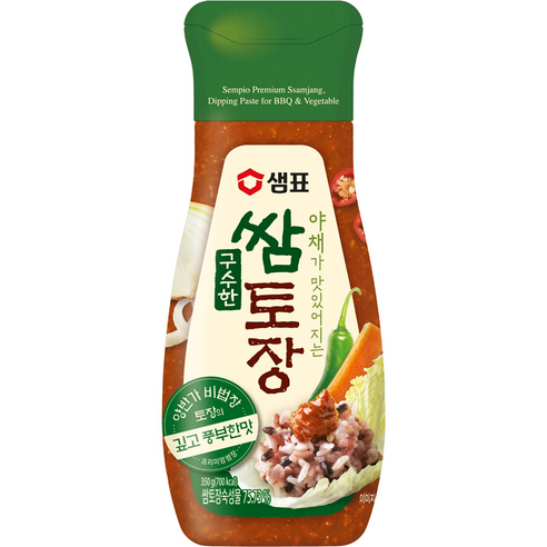샘표 구수한 쌈토장 튜브형, 350g, 1개