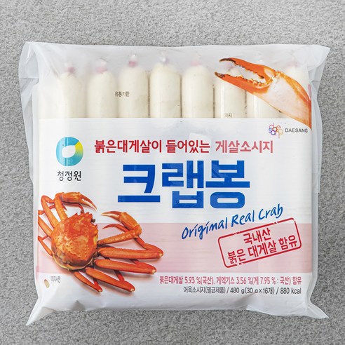 청정원 크랩봉16입, 480g, 1개 큐트크랩 Best Top5