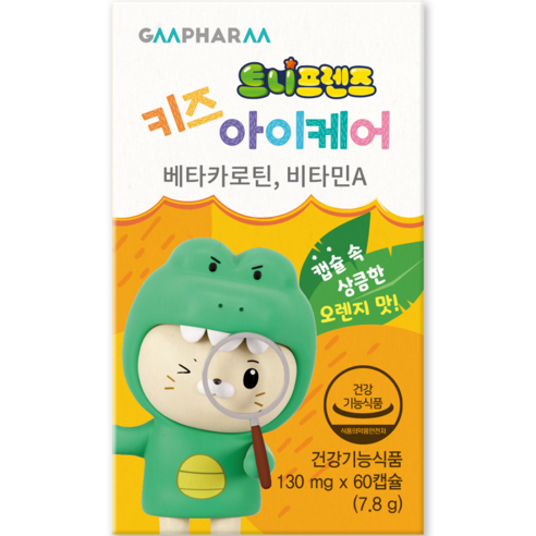 지엠팜 트니프렌즈 키즈 아이케어 영양제 7.8g, 60정, 1개