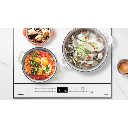 삼성전자 BESPOKE 빌트인 인덕션 3구 글램 화이트: 스타일리시하고 효율적인 주방 업그레이드