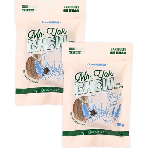 제로랩스 반려동물 미스터 야크츄 50g, 야크, 4개