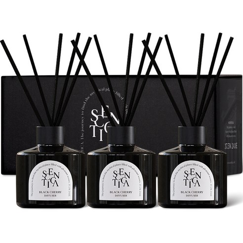 센티카 오브제 디퓨저 200ml x 3p, 01 블랙체리, 3개