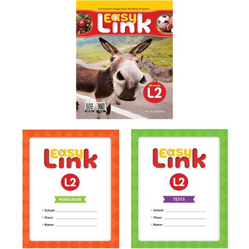 Easy Link 2 Student Book + Workbook + QR + Easy Link 2 Word Book + Easy Link 2 Tests 세트 초등2학년 2, 능률교육