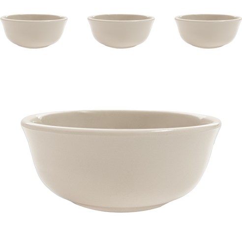 국산 로야 멜라민 볼 키즈볼 12cm, 연베이지, 4개