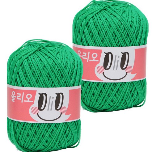 야나 올리오 뜨개실, 745 그린, 2개